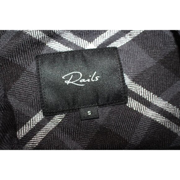 Rails Bianca Shirt Dress in Onyx Slate White - Small - Picture 4 of 11